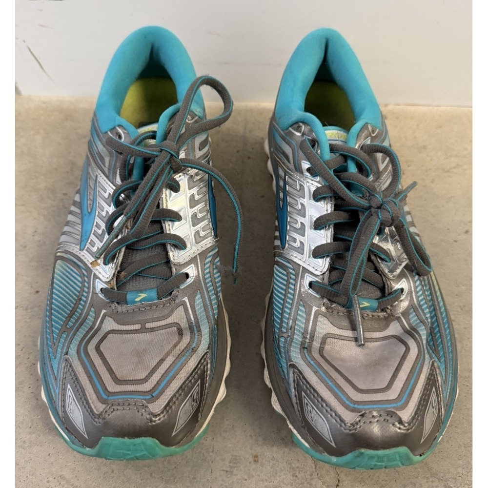 Brooks Glycerin 13 Women's Running Shoes Gray Teal Size 9 Athletic Sneakers